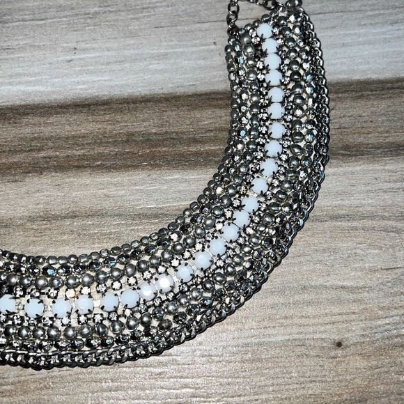 Chico’s Bling Rhinestone Egyptian Goddess Caller Necklace - Picture 4 of 9